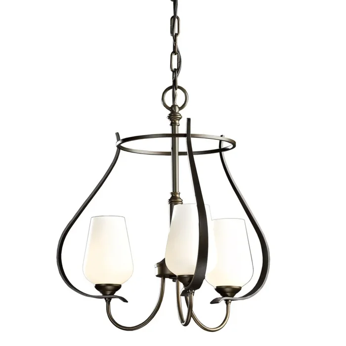 103047 Hubbardton Forge Flora Three Arm Chandelier