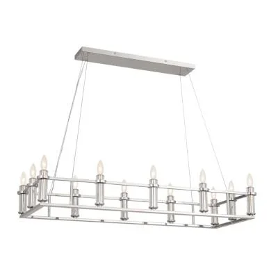 12 Light Linear Chandelier2414627