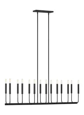 14 Light Linear Chandelier6639060