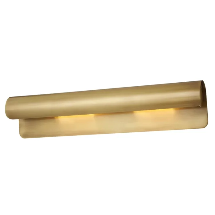 Accord 2-Light Wall Sconce in Aged Brass 5.5L x 5.5W x 25H1525-AGB