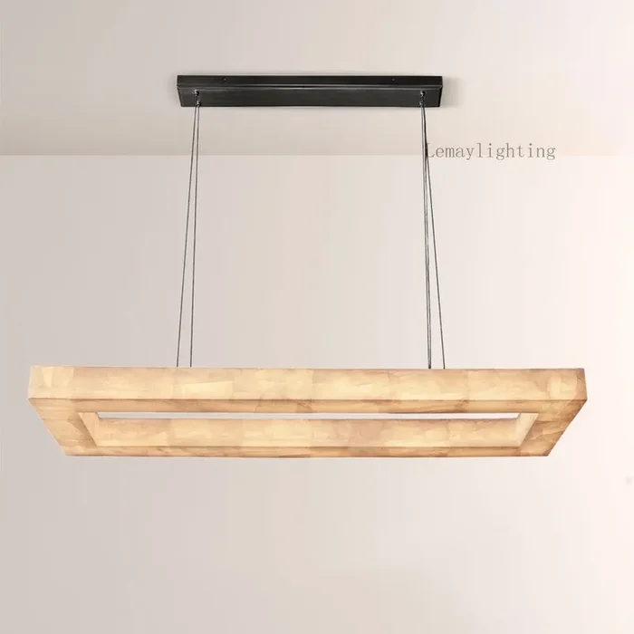 Alabaster Ezreal Rectangular Chandelier 72″ll-Ezreal-019