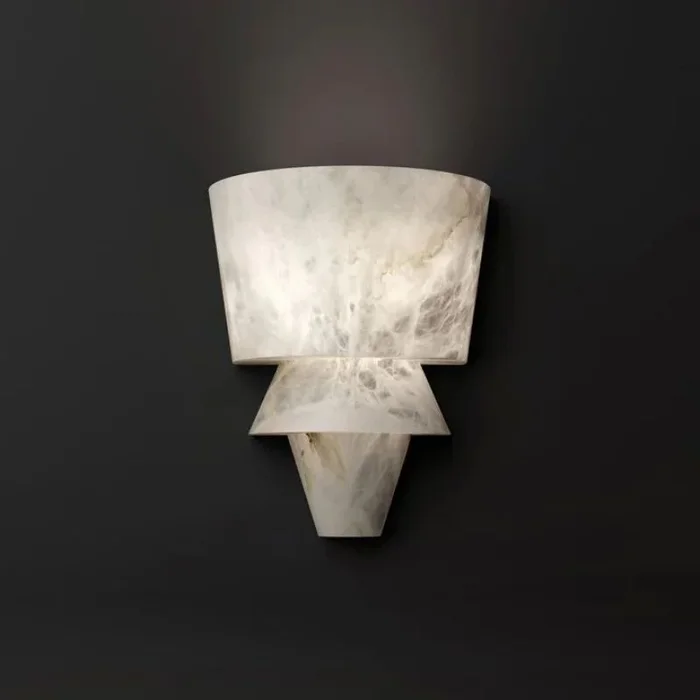 Alabaster Torch Wall Sconce 12”LL-GXDM0918-X064