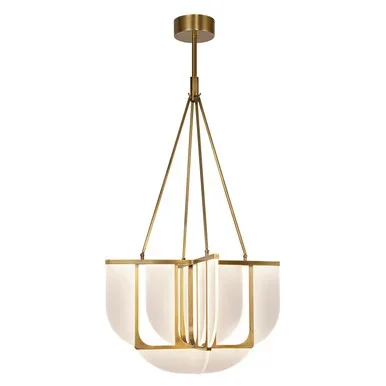 Alora Anders LED Chandelier in Vintage Brass – CH336830VB-UNV
