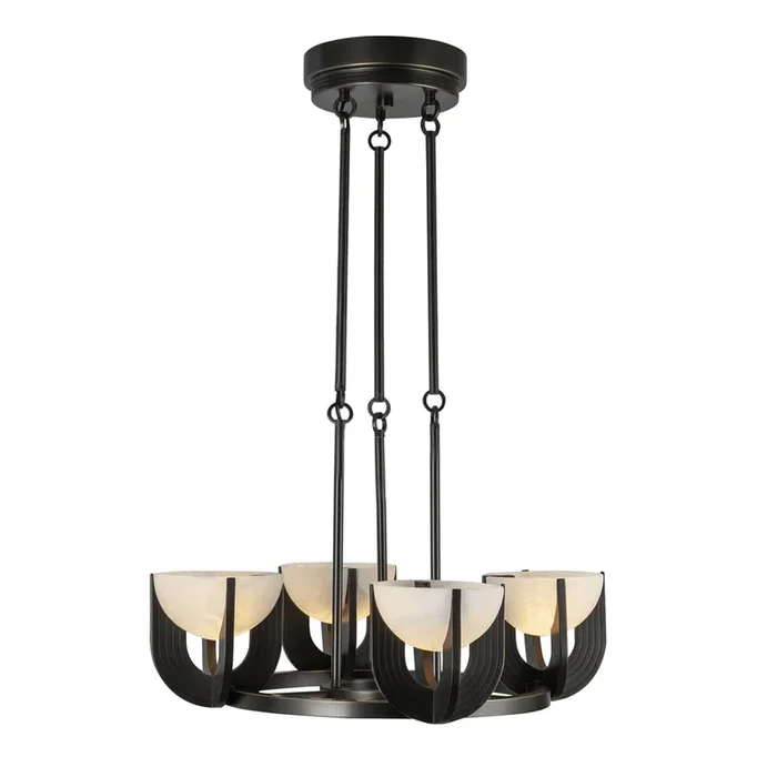 Alora Colette LED 23 Inch Chandelier Matte Opal Glass
