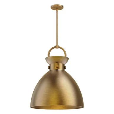 Alora Waldo One Light Pendant in Aged Gold – PD411318AG