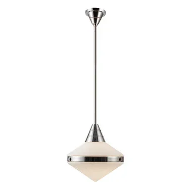 Alora Willard One Light Pendant in Polished Nickel/Opal Matte Glass – PD348114PNOP