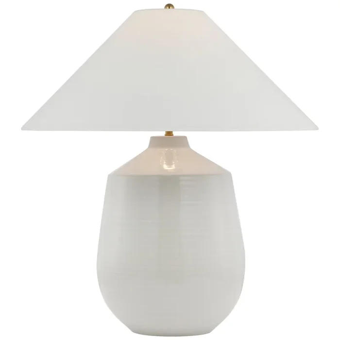 Amber Lewis Lillis Large Table Lamp in Ivory with Linen Shade W24″ x H27.25″AL 3620IVO-L