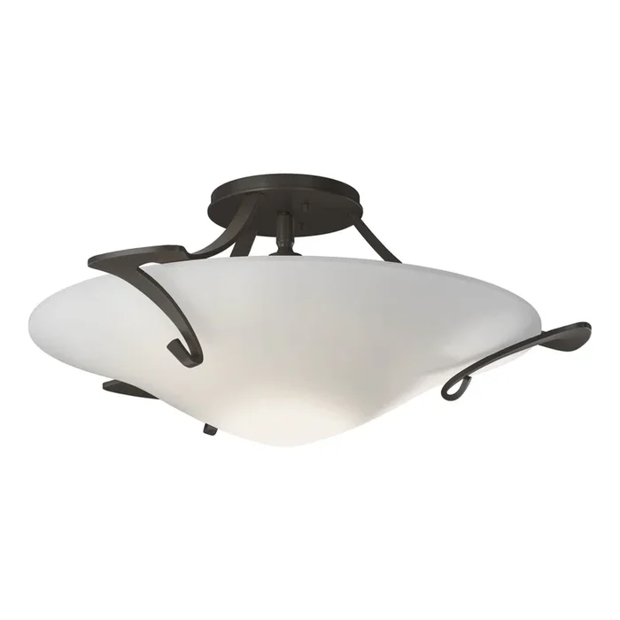 Antasia Semi-Flush 1-Light Opal Glass (GG) in Dark Smoke124710-SKT-07-GG0243