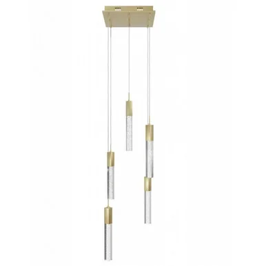 Avenue Lighting The Original Glacier LED Pendant in Brushed Brass – HF1900-5-GL-BB