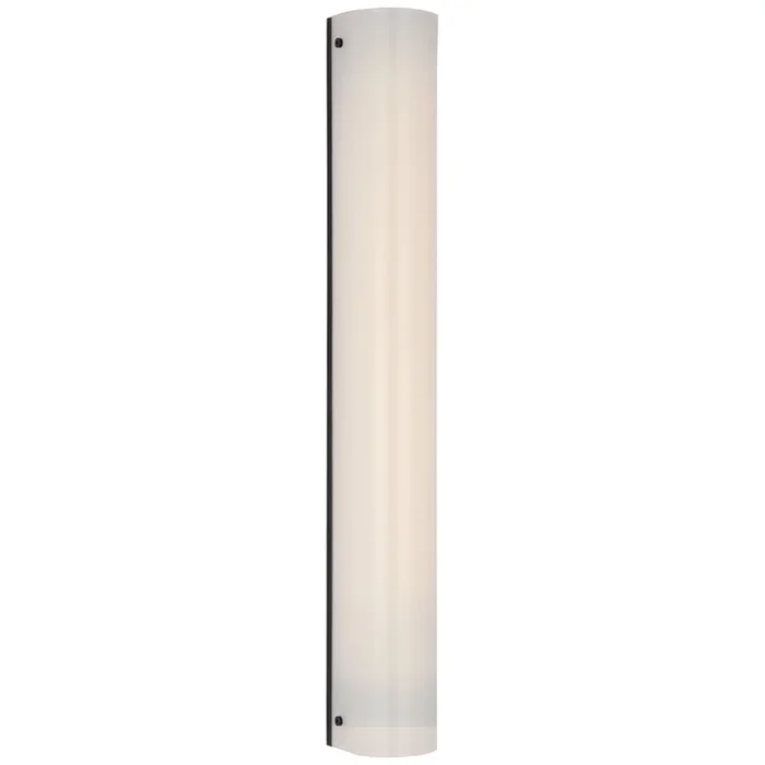 Barbara Barry Penhold 24″ Bath Light in Bronze with White Glass Wall Light W3.25″ x H24″BBL 2201BZ-WG