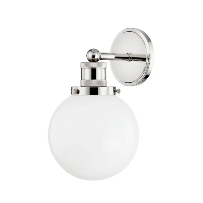 Beverly 1-Light Wall Sconce in Polished Nickel by ZIO & SONS 13L x 7.5W x 12.5HH770101-PN