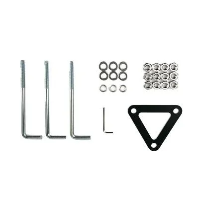 Bollard Round Anchor Bolts & Mounting Plate2780556