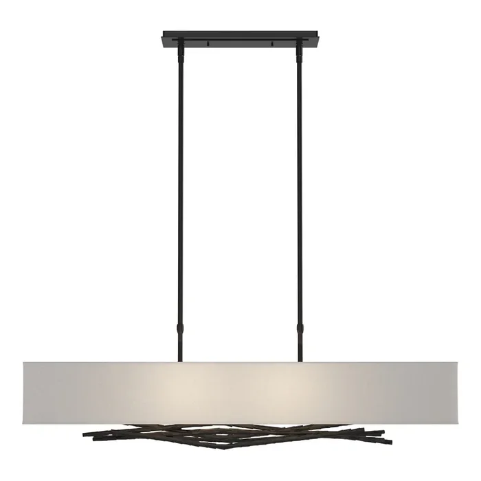 Brindille Pendant 4-Light Natural Anna Shade (SF) in Black137660-SKT-STND-10-SF4298