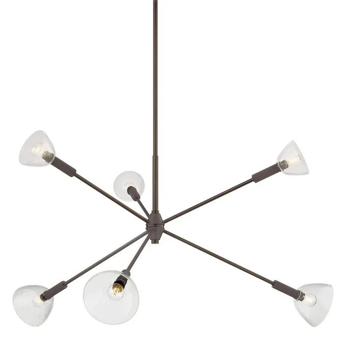 Caraway 6-Light Chandelier in True Bronze 52.75W x 25.25HH991806-TRB