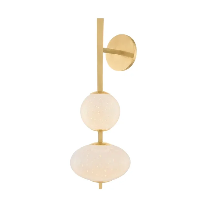 Charoite 2-Light Wall Sconce in Vintage Brass 8.25L x 8.25W x 23H479-02-VB