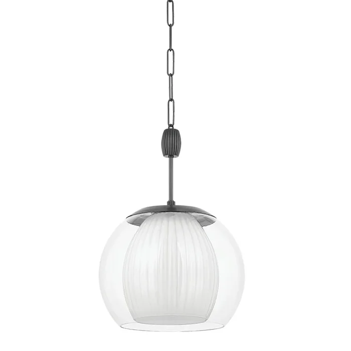 Clementon 1-Light Pendant in Distressed Bronze 17L x 17W x 24H7317-DB