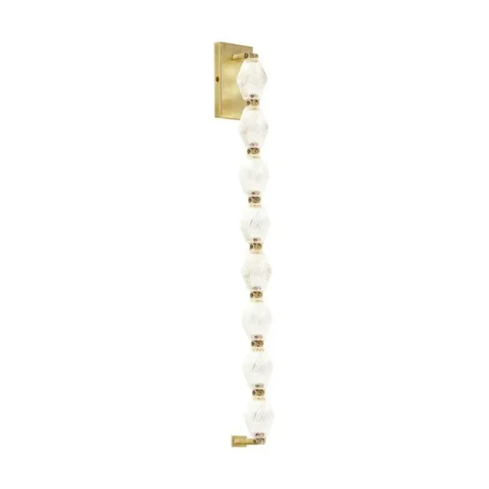 Collier 28 Wall Sconce Wall Collection 1-Light LED 2700K Natural Brass by Sean Lavin700WSCLR28NB-LED927