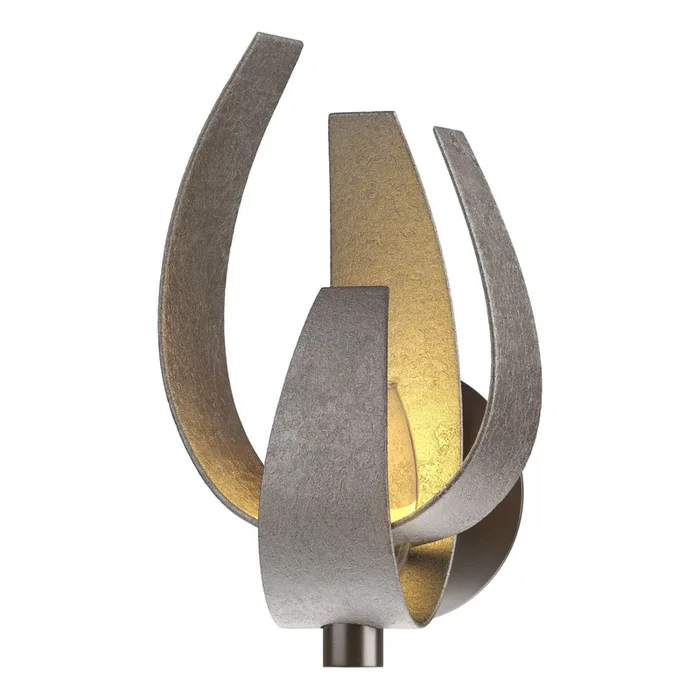 Corona Large Sconce 1-Light Clear Glass with Frosted Diffuser (YE) in Oil Rubbed Bronze206503-SKT-14-YE0377