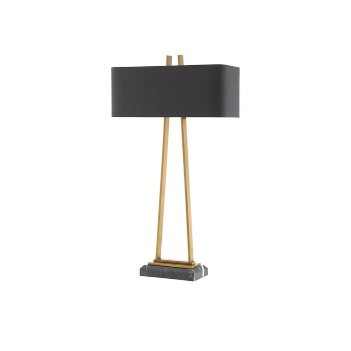 Currey & Company 6000-0566 Adorn Large Table Lamp in Antique Brass/Black