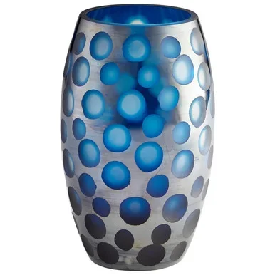 Cyan Vase in Blue – 09460