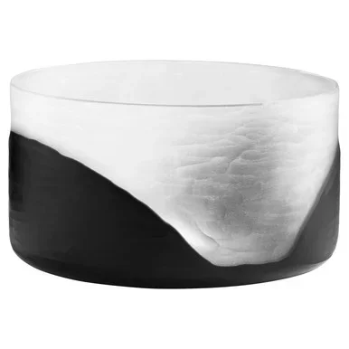 Cyan Vase in Clear And Black – 11255