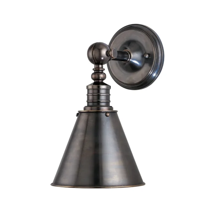 Darien 1-Light Wall Sconce in Distressed Bronze 8L x 8W x 14H9901-DB