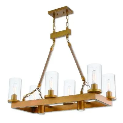 Eight Light Linear Chandelier485064