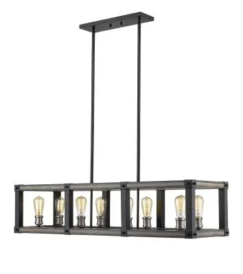 Eight Light Linear Chandelier726795