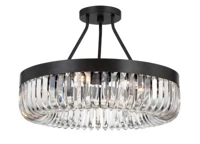 Eight Light Semi Flush Mount2220004