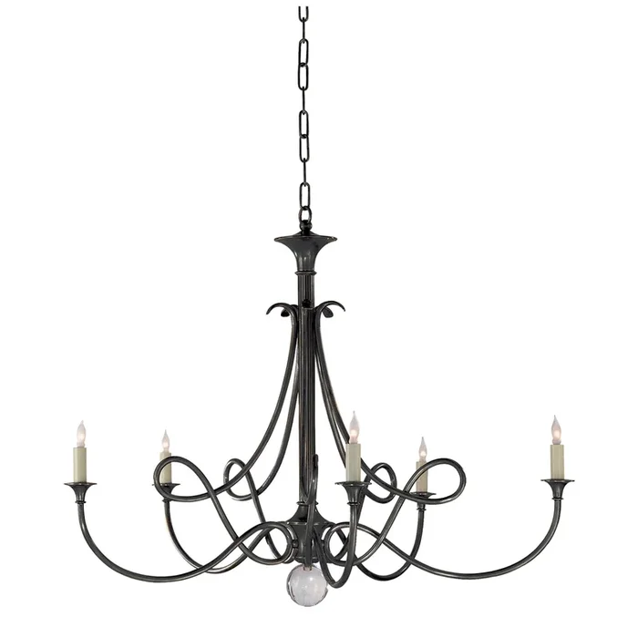 Eric Cohler Double Twist Large Chandelier in Bronze Ceiling Light W36″ x H29.75″SC 5005BZ