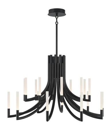 Eurofase 20 Light Chandelier in Black – 49012-033