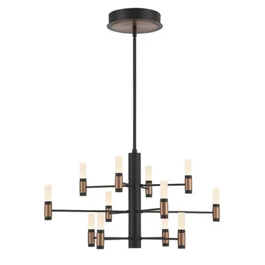 Eurofase Albany LED Chandelier in Brass-Black – 46353-016
