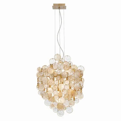 Eurofase Trento Seven Light Chandelier in Gold – 34030-026