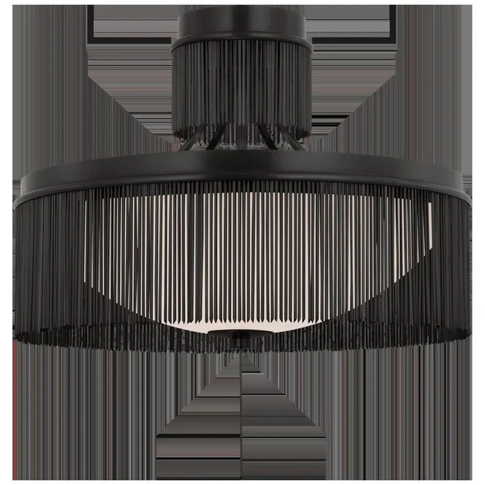 Fisher Weisman Sutton 21″ Flush Mount in Bronze with White Glass Ceiling Light W21″ x H21″FW 4200BZ