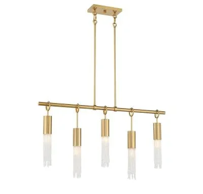 Five Light Linear Chandelier2929274