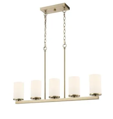 Five Light Linear Chandelier6217341