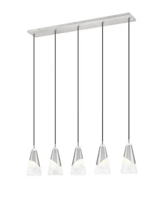 Five Light Linear Chandelier6236939