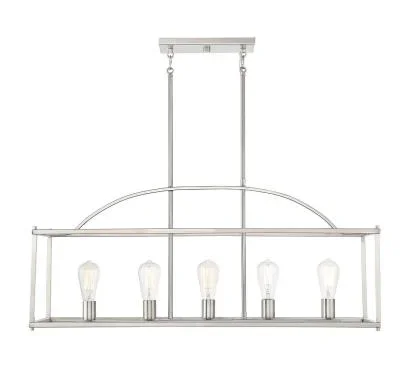 Five Light Linear Chandelier6636819