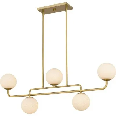 Five Light Linear Chandelier8185678