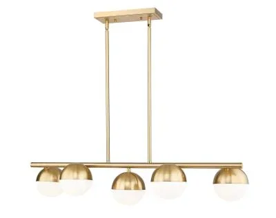 Five Light Linear Chandelier9815625