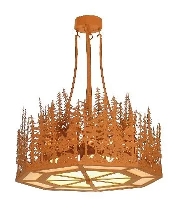 Four Light Inverted Pendant652666