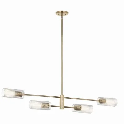 Four Light Linear Chandelier2414699