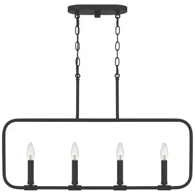 Four Light Linear Chandelier3198898