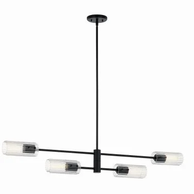 Four Light Linear Chandelier3272496