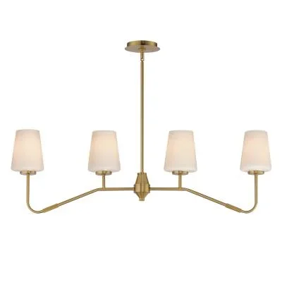 Four Light Linear Chandelier4232247
