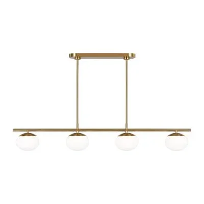 Four Light Linear Chandelier6342661
