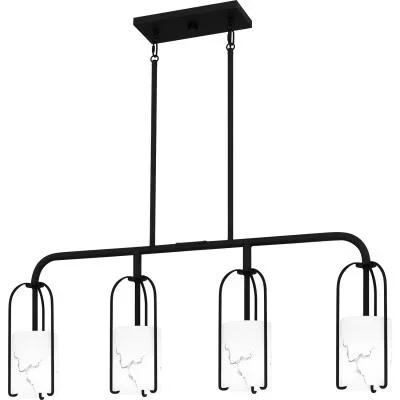 Four Light Linear Chandelier8015444