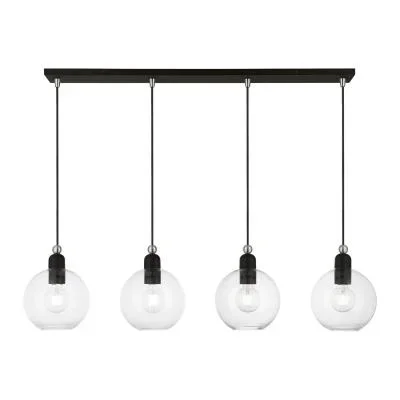 Four Light Linear Chandelier9626893