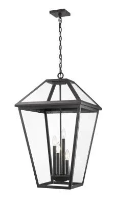 Four Light Outdoor Chain Mount Ceiling Fixture8871296