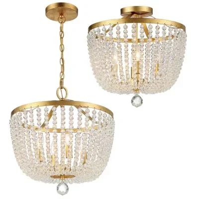 Four Light Semi Flush Mount3337717